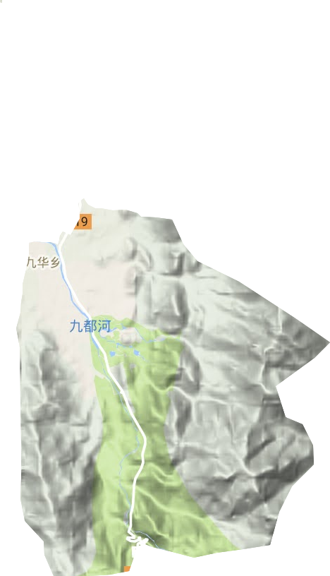 九华乡地形图