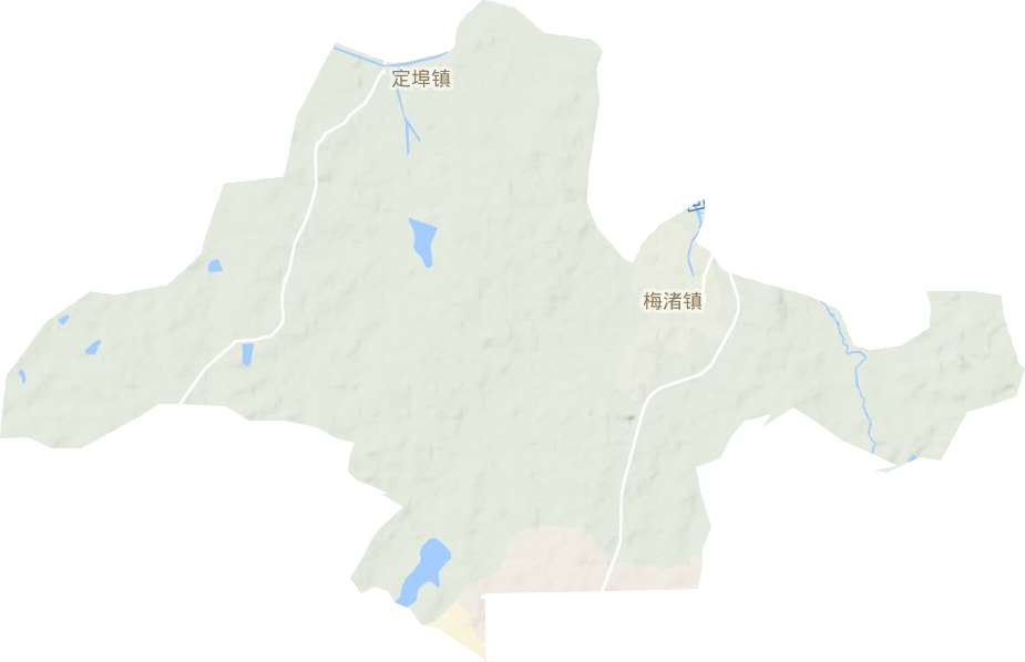 梅渚镇地形图