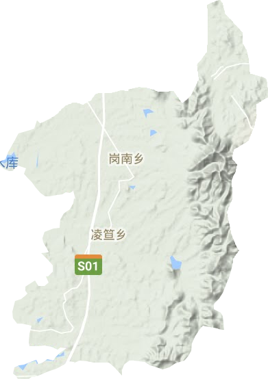 凌笪乡地形图