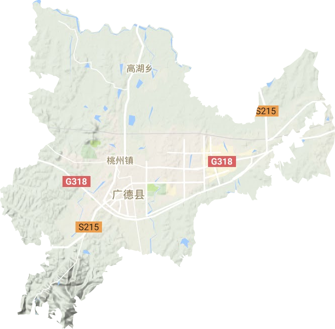 桃州镇地形图