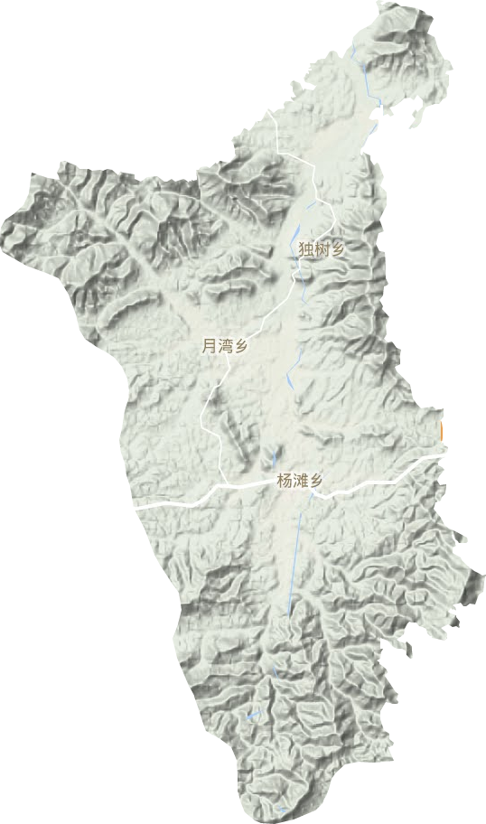 杨滩乡地形图