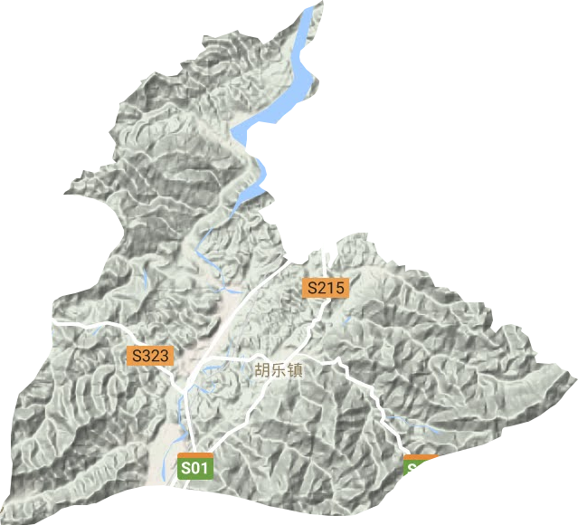 胡乐镇地形图
