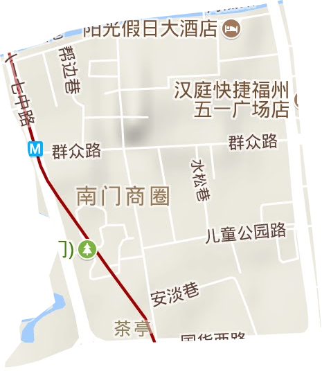茶亭街道地形图