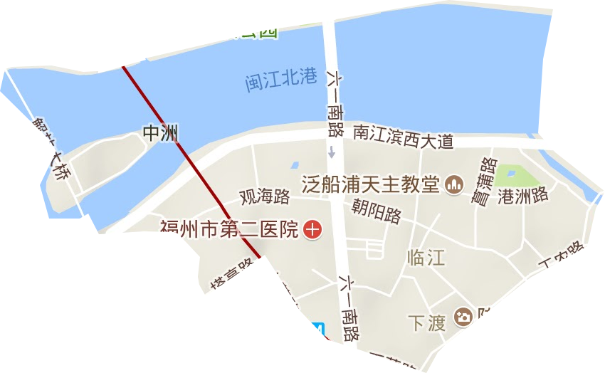 临江街道地形图