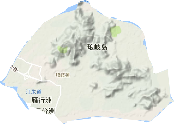 琅岐镇地形图
