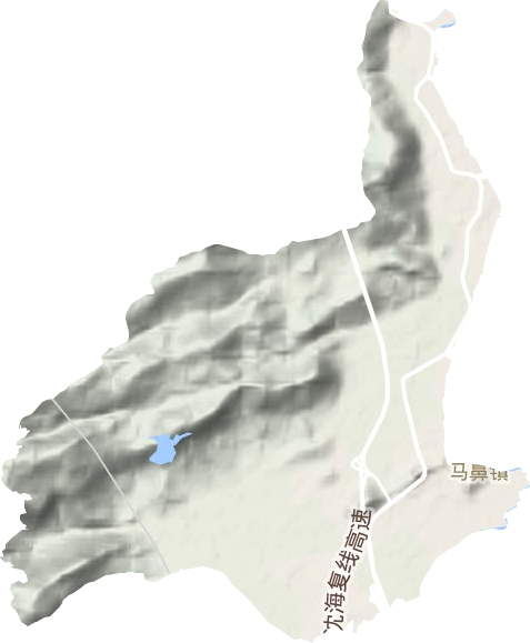 马鼻镇地形图