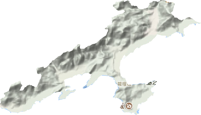 筱埕镇地形图