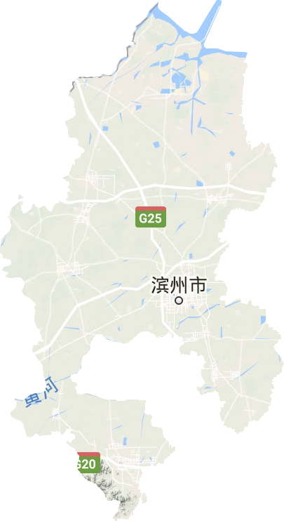 滨州市地形图