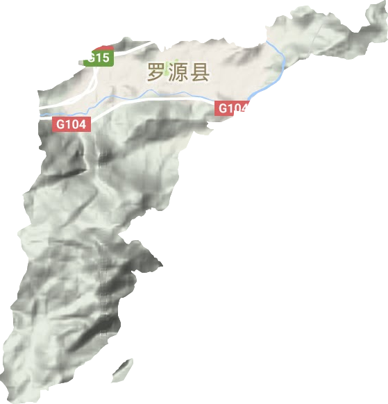 凤山镇地形图