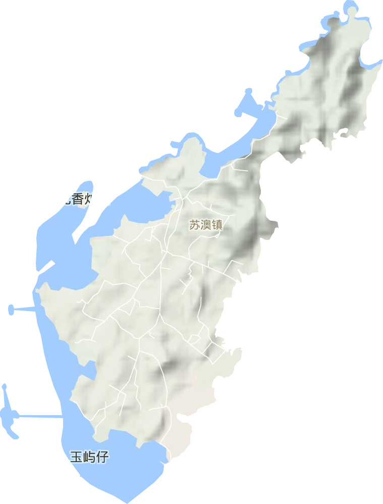 苏澳镇地形图