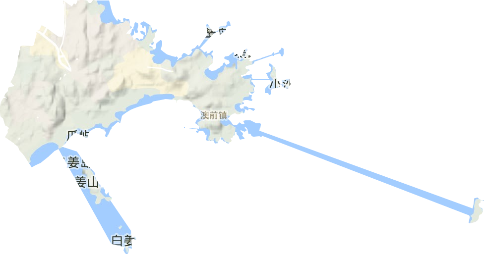 澳前镇地形图