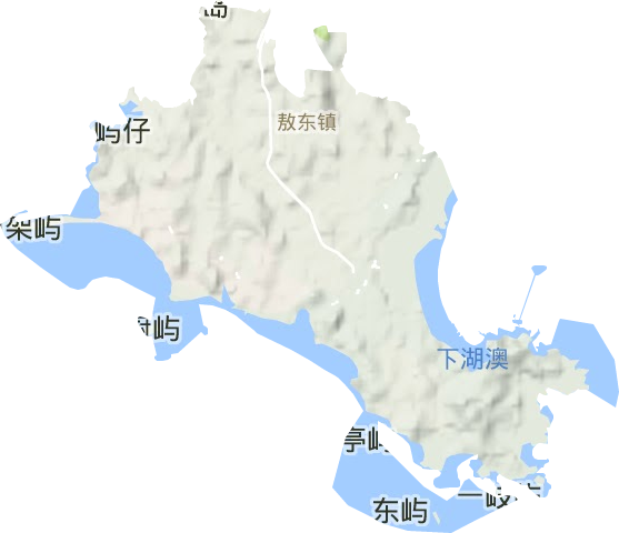 敖东镇地形图