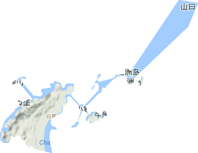 白青乡地形图