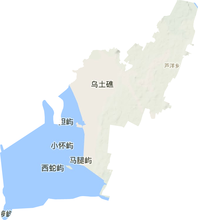 芦洋乡地形图