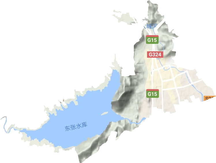 石竹街道地形图