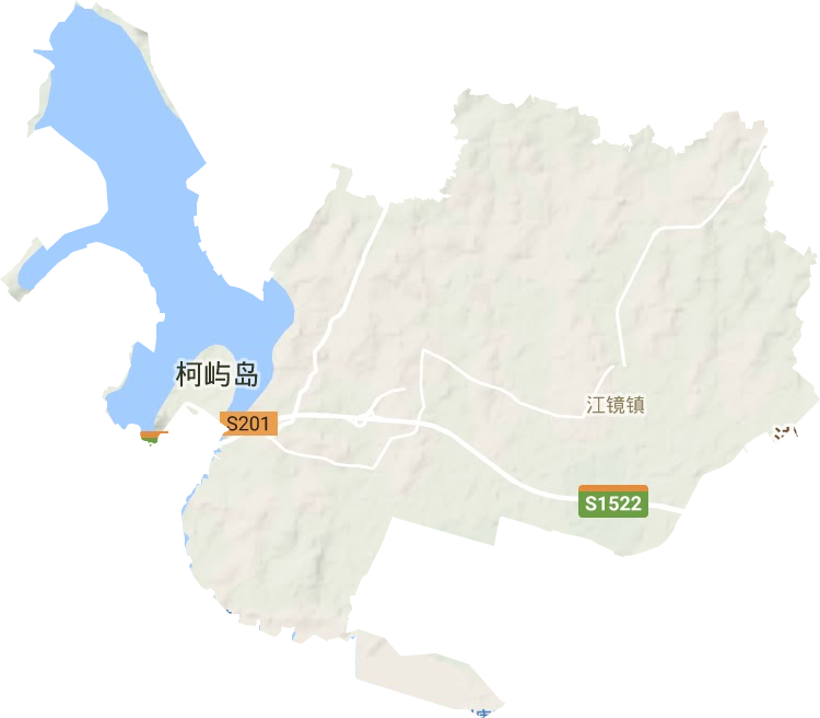 江镜镇地形图