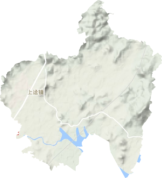 上迳镇地形图