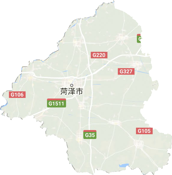 菏泽市地形图