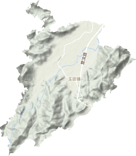 玉田镇地形图