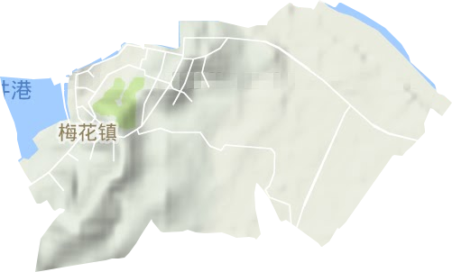 梅花镇地形图