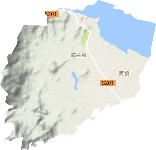 潭头镇地形图