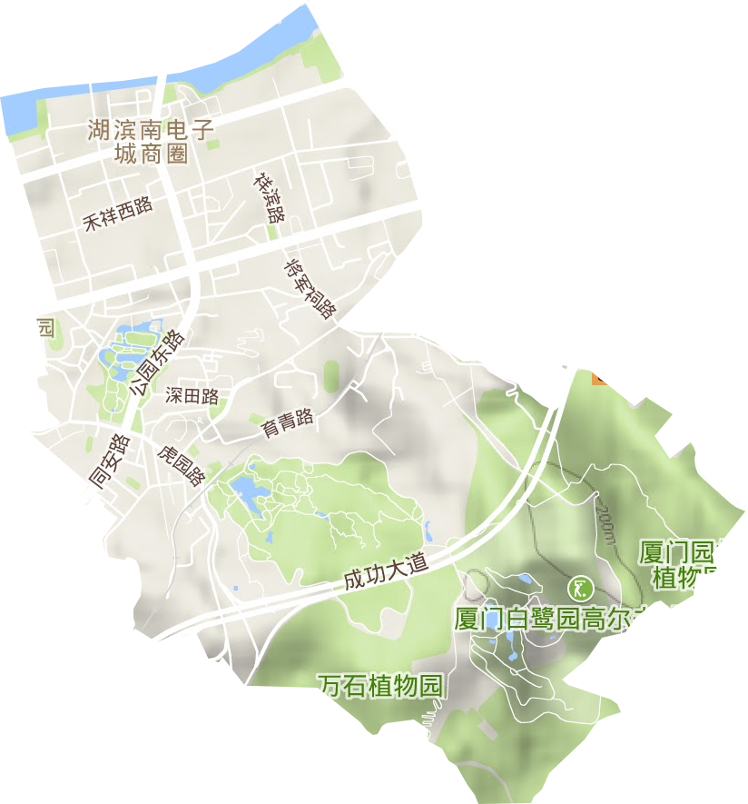 开元街道地形图