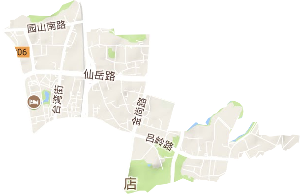 江头街道地形图
