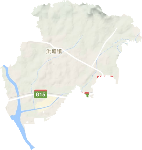 洪塘镇地形图