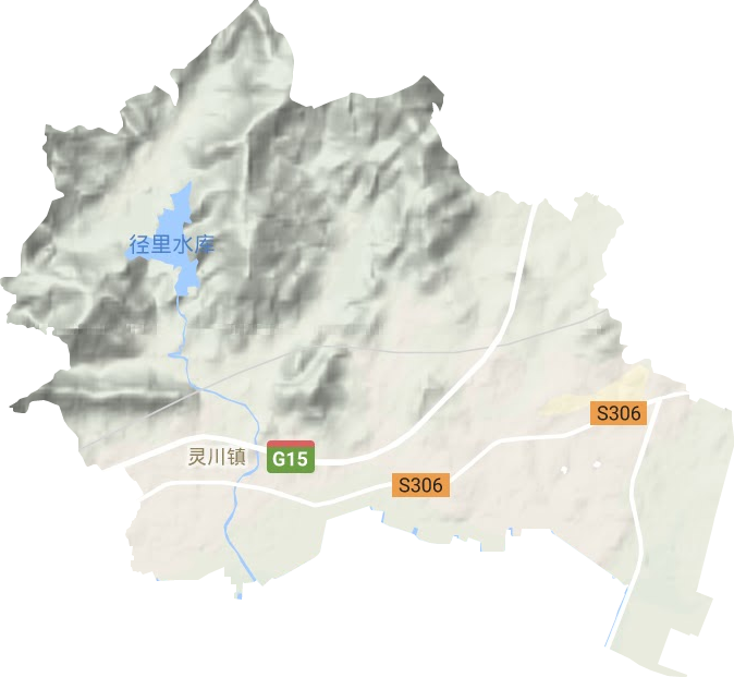 灵川镇地形图