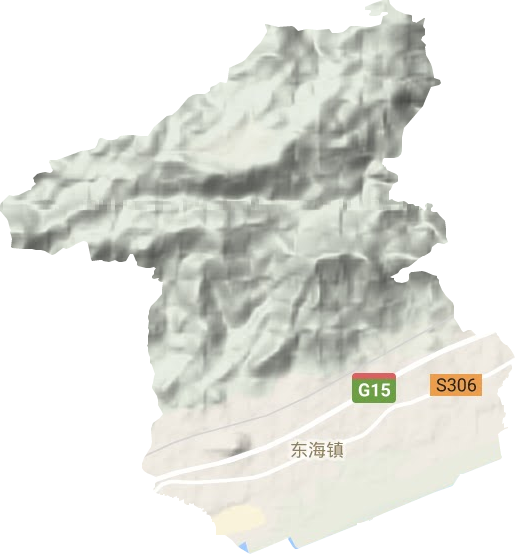 东海镇地形图