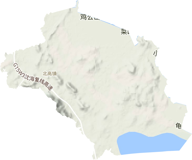 北高镇地形图
