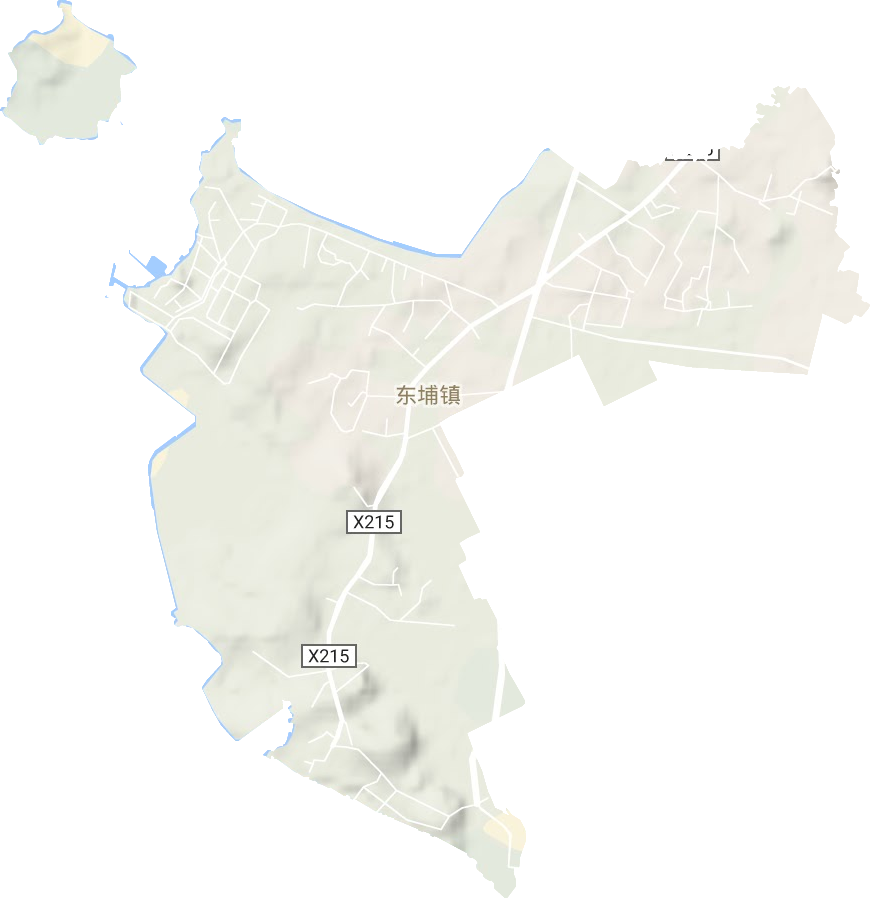 东埔镇地形图