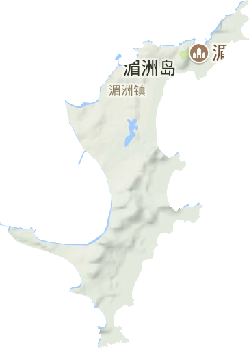 湄洲镇地形图