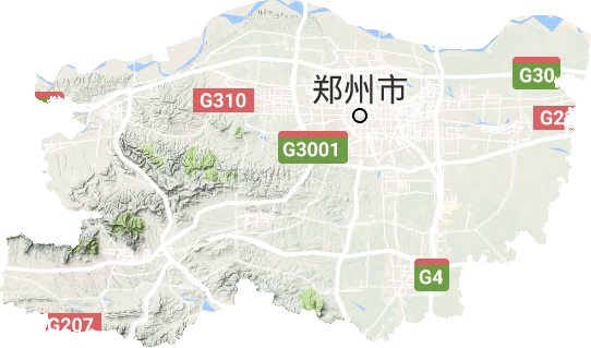 郑州市地形图