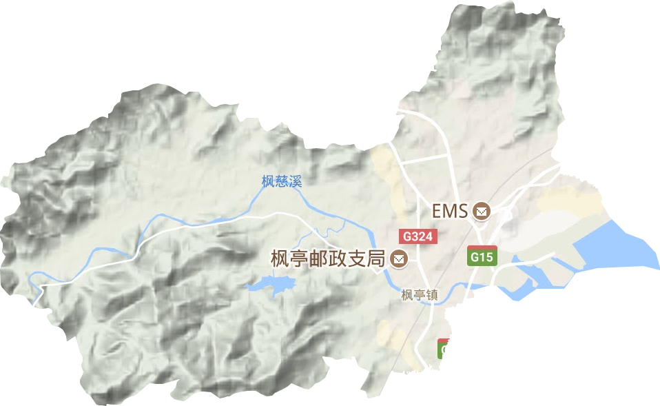 枫亭镇地形图