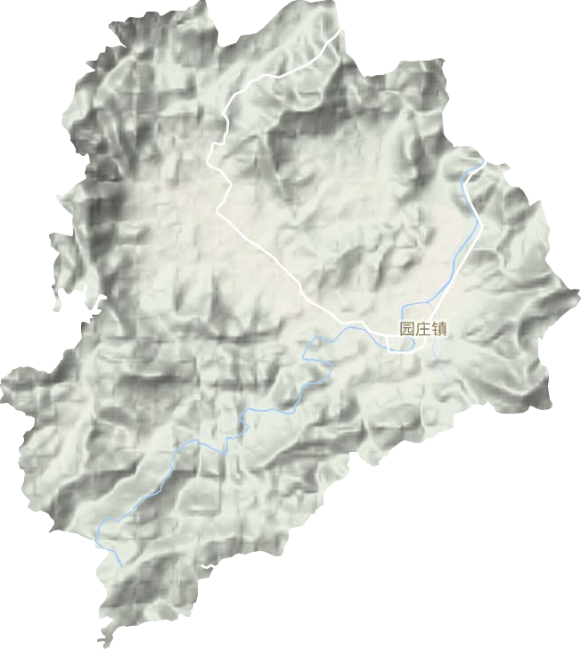 园庄镇地形图