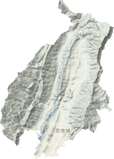 灵地镇地形图