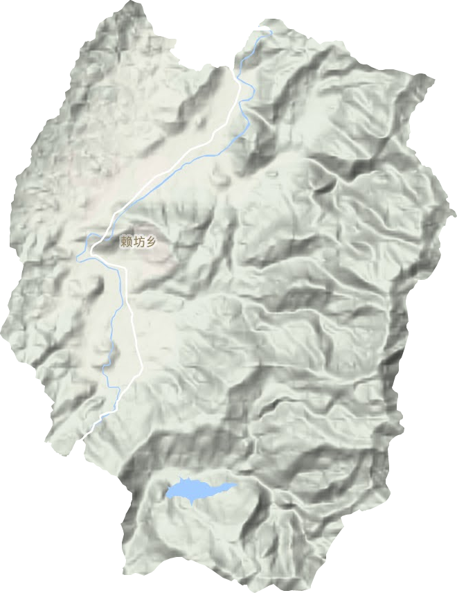 赖坊乡地形图
