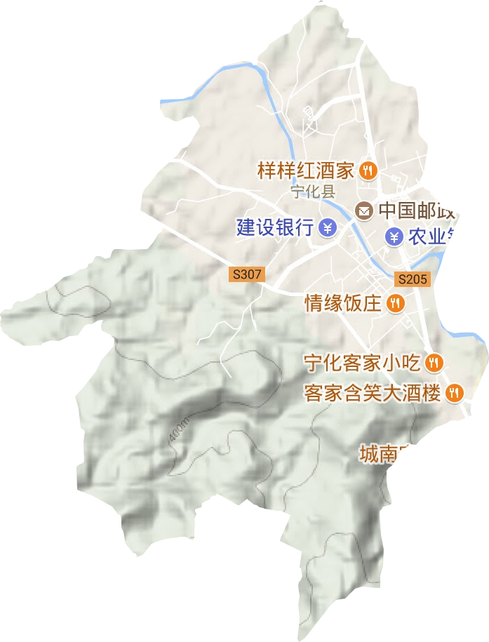 翠江镇地形图
