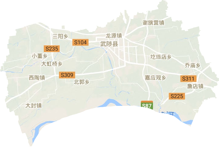 武陟县地形图