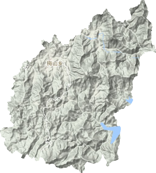 梅山乡地形图