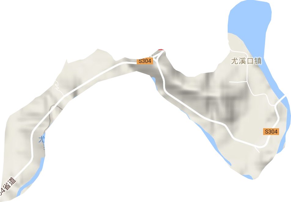尤溪口镇地形图