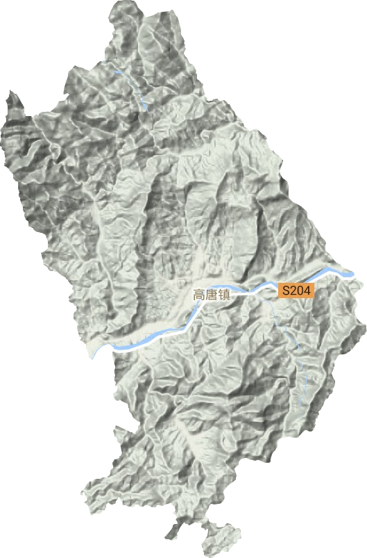 高唐镇地形图