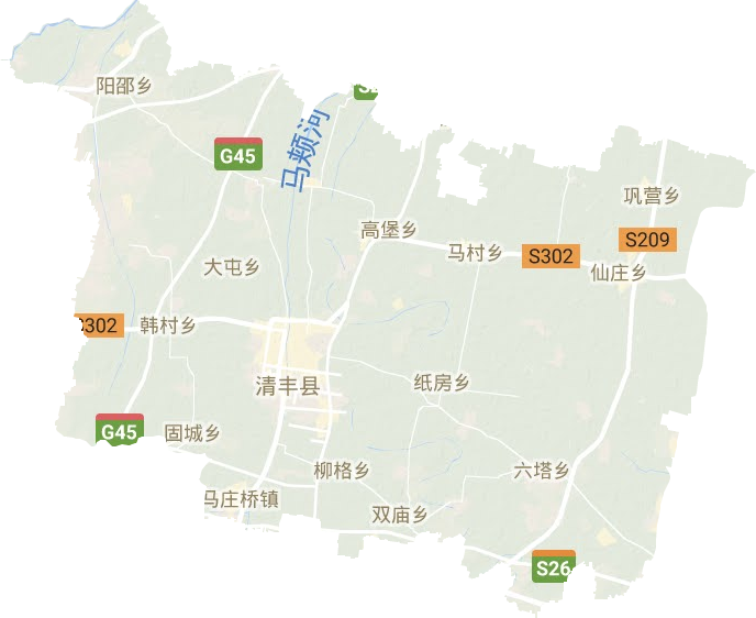 清丰县地形图