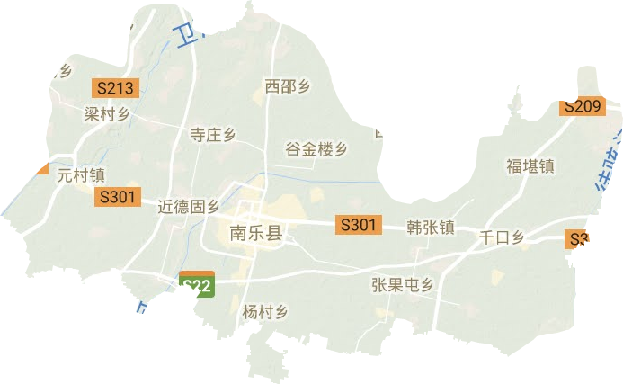 南乐县地形图