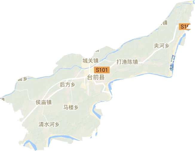 台前县地形图