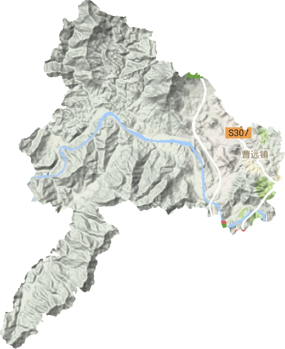 曹远镇地形图