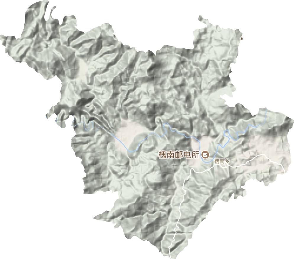 槐南镇地形图
