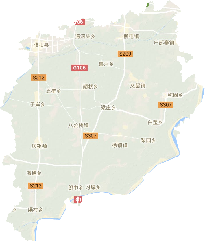 濮阳县高清地图