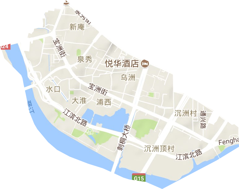 泉秀街道地形图